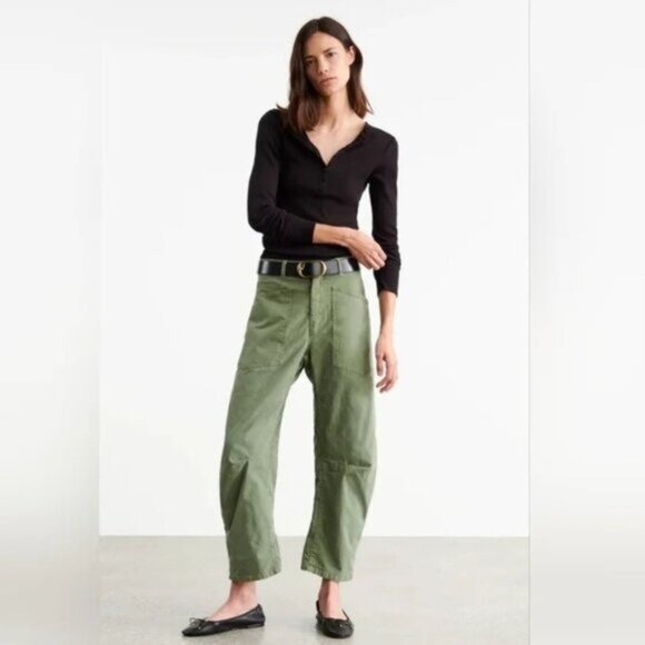 Nili Lotan Shon Pants 00 Green - Picture 1 of 12